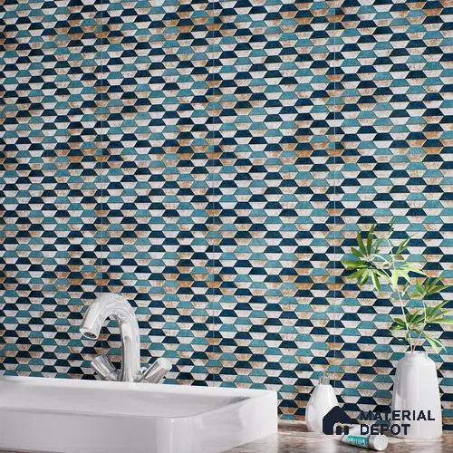 Hexagonal Wall & Floor Tile TL 07237 Alpi 4001 Granula 1 ft x 1 ft Ceramic Matte Finish - 9 mm | 2 mm Spacer is Mandatory | Please Expect a Slight Variation of Pattern